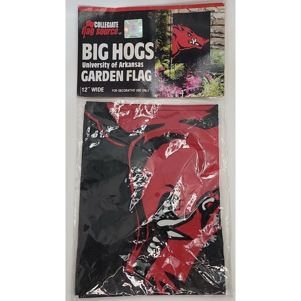 Arkansas Big Hogs Garden Flag 12" Wide 2003